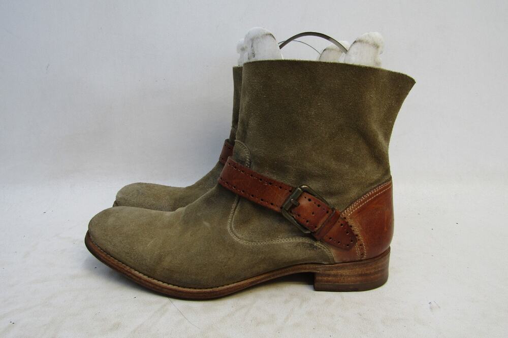 NDC Womens Size 36.5 EUR Brown Suede Buckle Ankle Fashion Boots